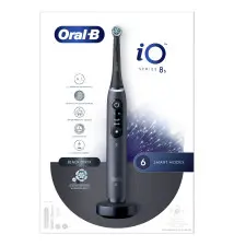 Escova de Dentes Elétrica ORAL-B IO8S (6 modos - Sensor de pressão - Preto)