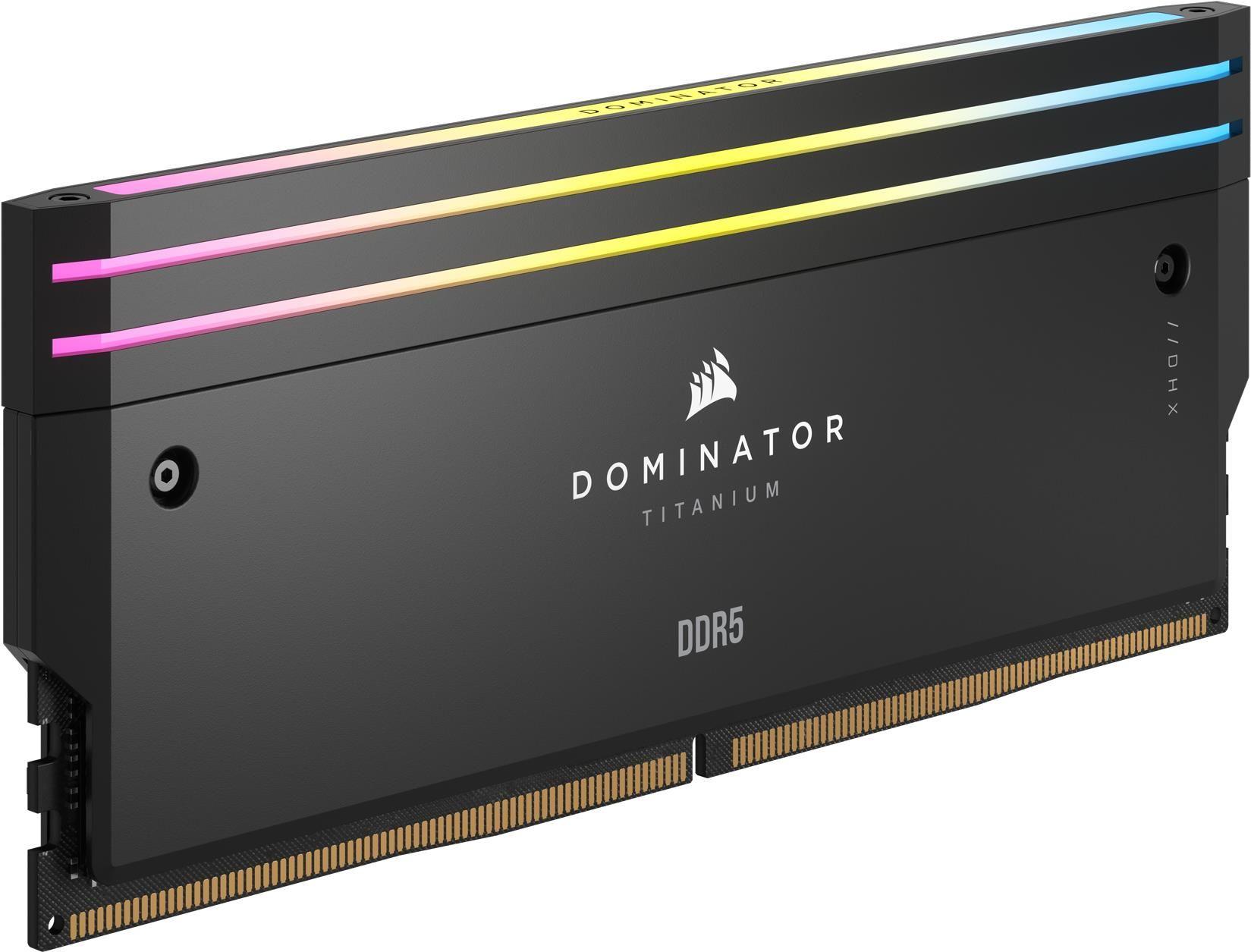 Memória RAM CORSAIR Dominator Titanium RGB CMP32GX5M2B6400C32 (3200 MHz - 32 GB - DIMM)