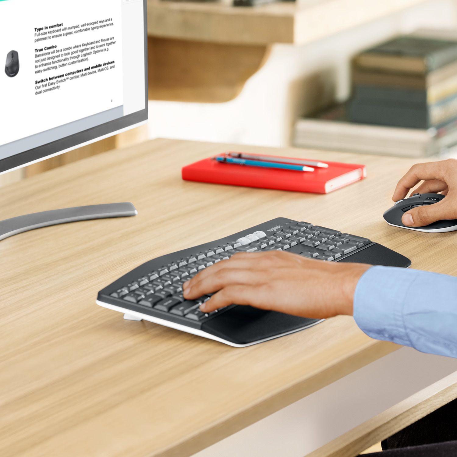 Teclado e Rato LOGITECH MK850 Performance (Belga - Tamanho completo - RF Wireless + Bluetooth - Preto), miniatura 14