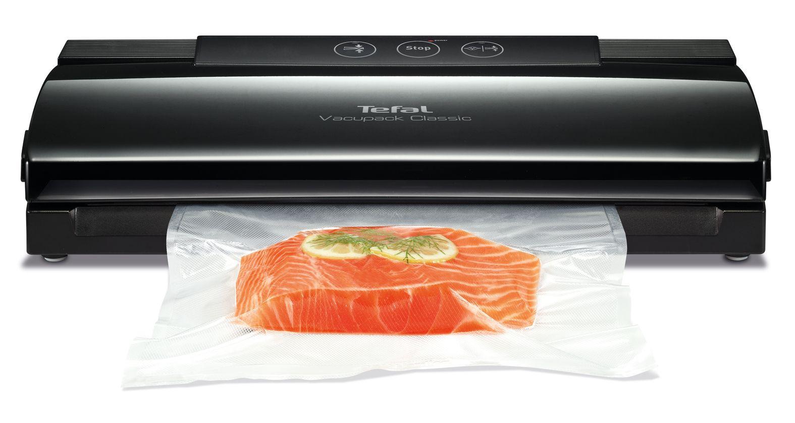Máquina de Selar a Vácuo TEFAL VT254070 (Altura 7,4 cm - Preto)