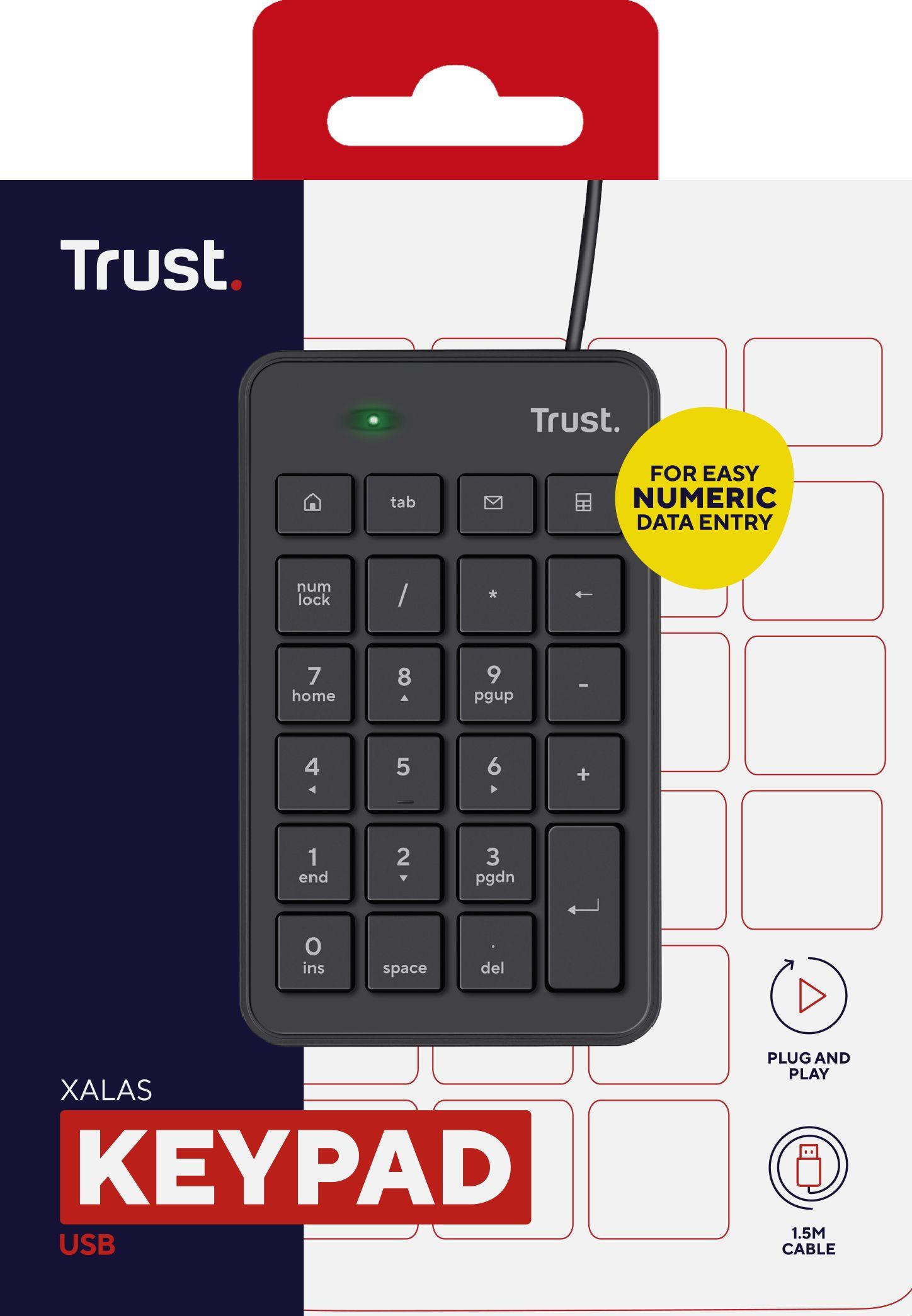 Teclado TRUST Xalas 22221 (Membrana - USB - Sim, 5 - Preto) — miniatura 4
