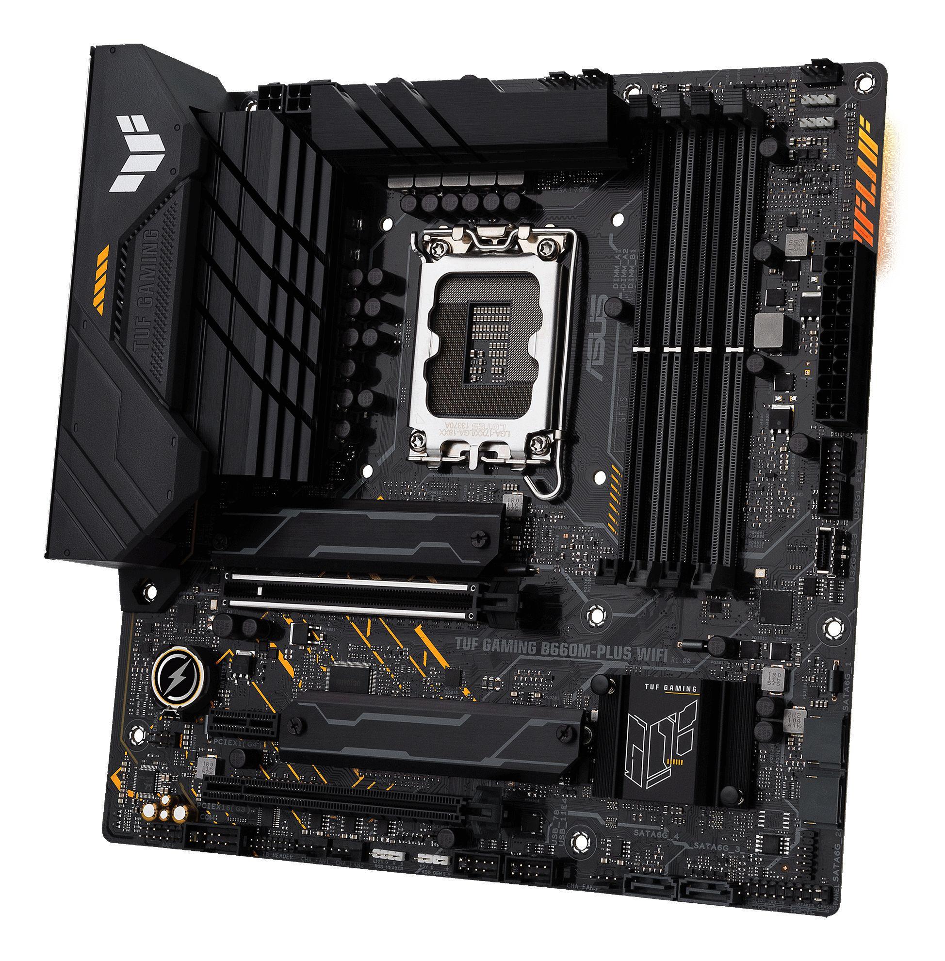 Motherboard ASUS TUF GAMING B660M-PLUS WIFI (LGA 1700 - micro ATX - Duplo canal), miniatura 4
