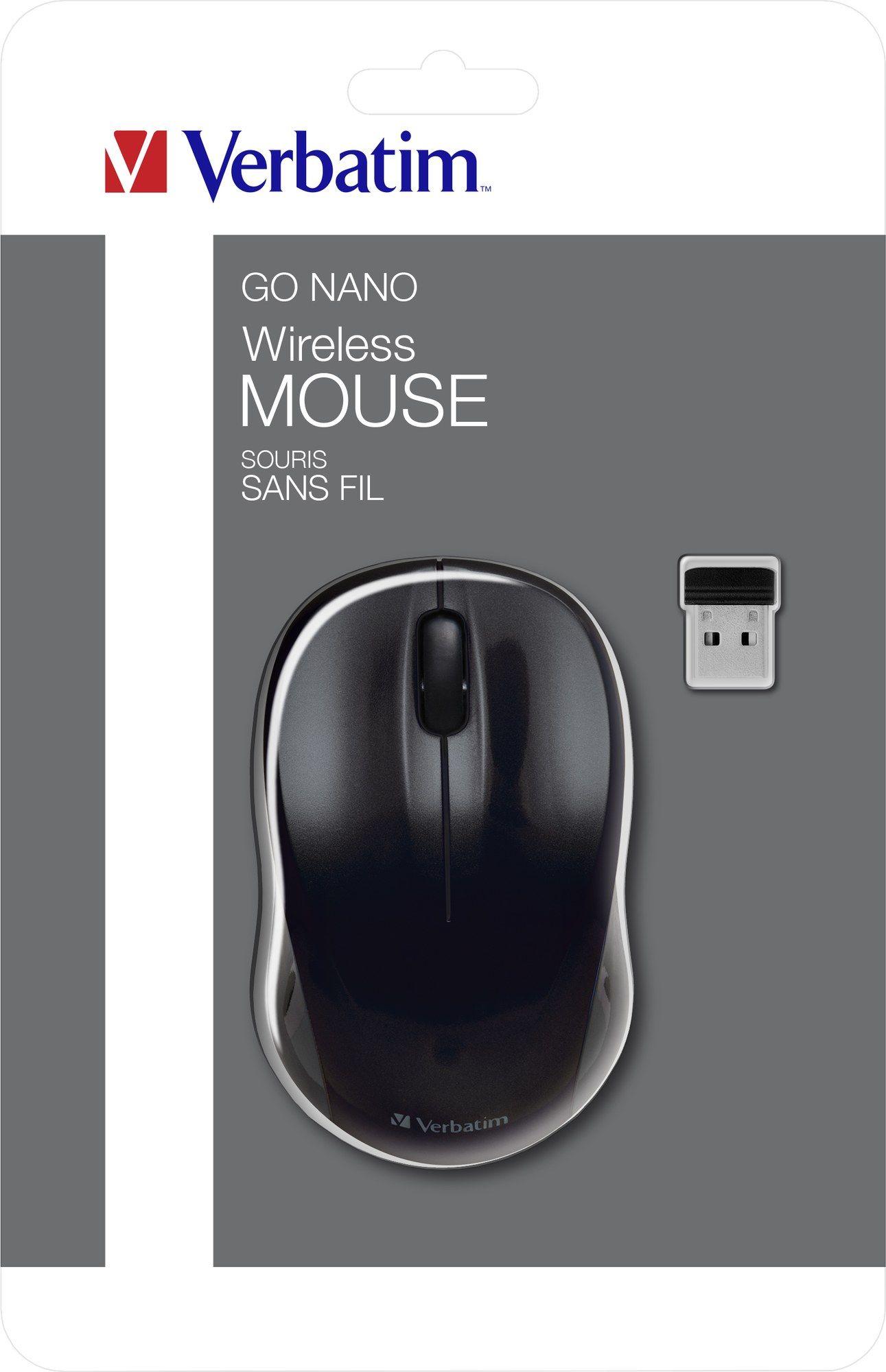 Rato VERBATIM Go Nano 49042 (Ambidestro - 1600 DPI - RF Wireless - Preto), miniatura 6
