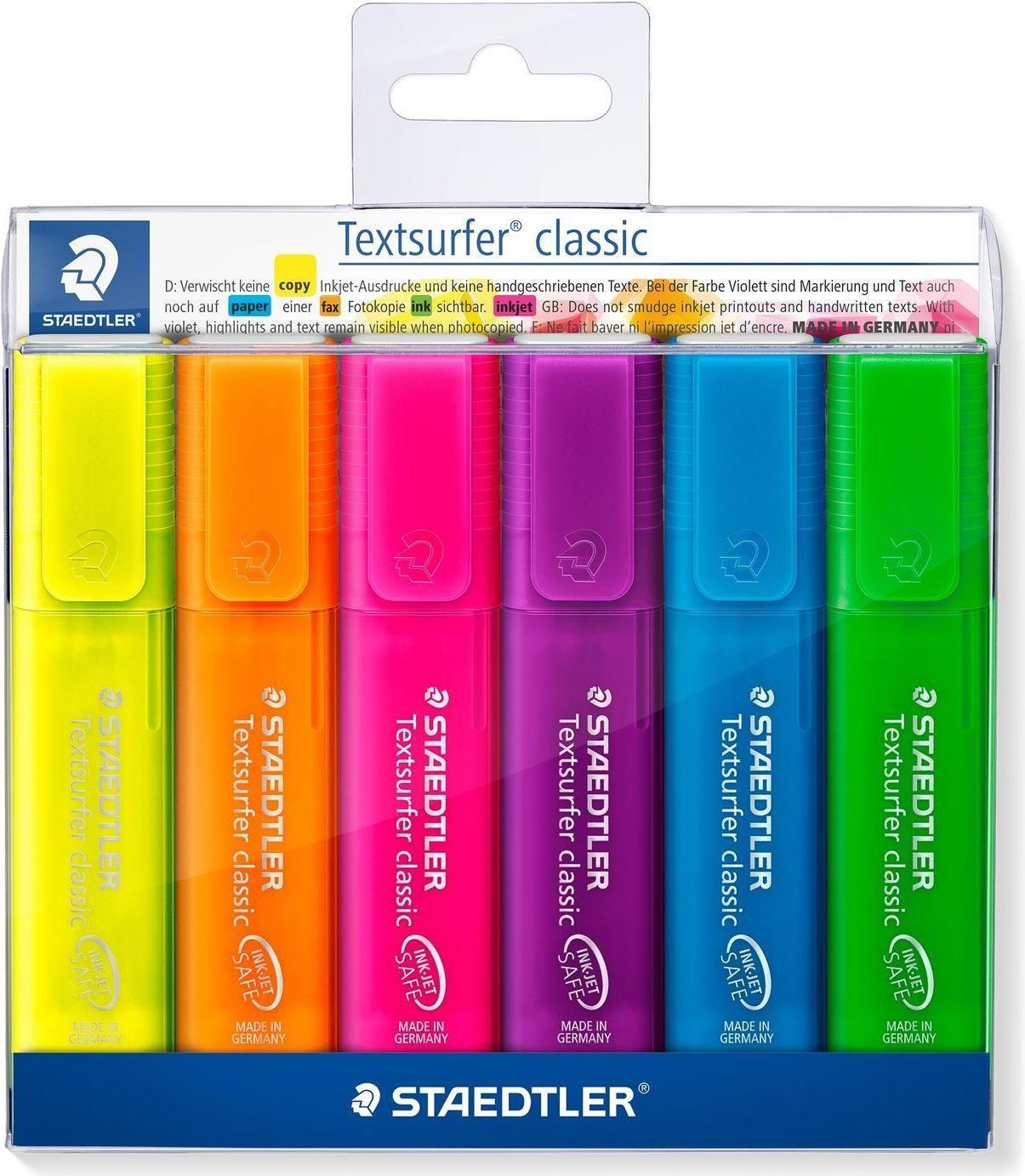 Marcadores de Texto STAEDTLER Textsurfer classic 364 P WP6 (6 unidades - Estojo)