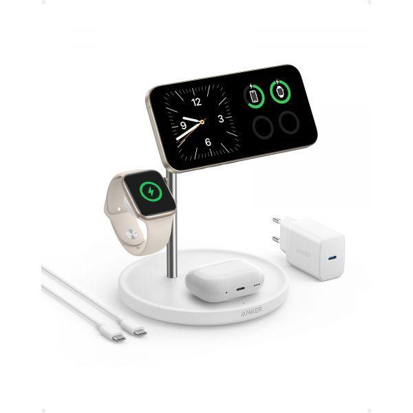 Carregador Sem Fios ANKER MagGo B25M3321 (25 W - Apple - USB - Branco), miniatura 3