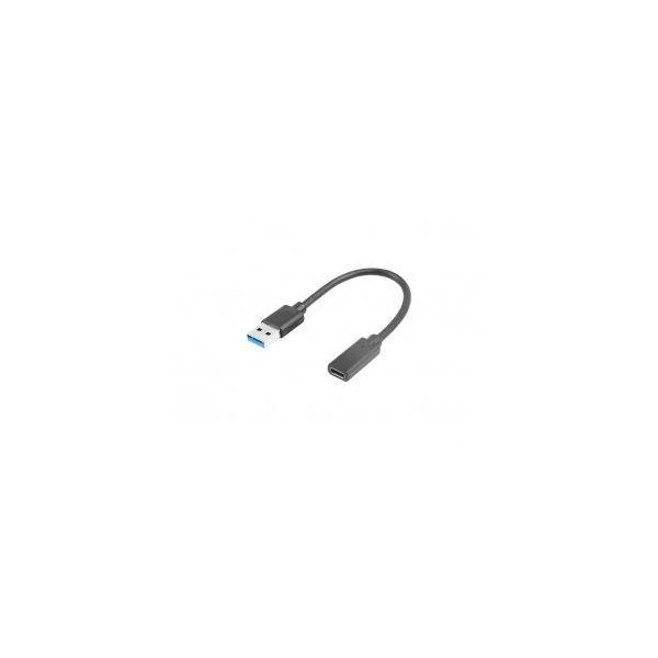 Cabo Adaptador USB-C para USB-A LANBERG AD-UC-UA-03 (15 cm - OTG - Preto), miniatura 2