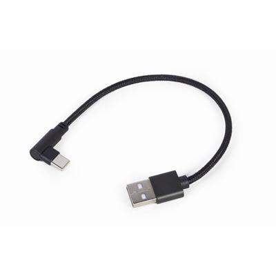 Cabo USB GEMBIRD CC-USB2-AMCML-0.2M (0,2 m - USB A - USB C - Preto) — miniatura 2