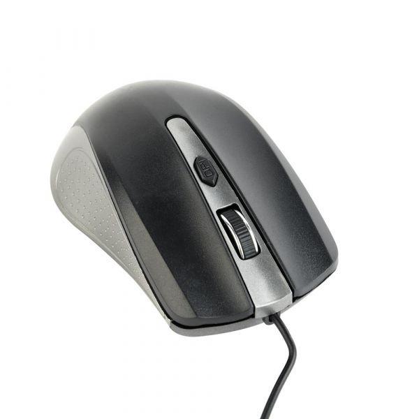 Rato GEMBIRD MUS-4B-01-GB (Mão direita - 1200 DPI - Ótico - Cinzento/Preto), miniatura 2