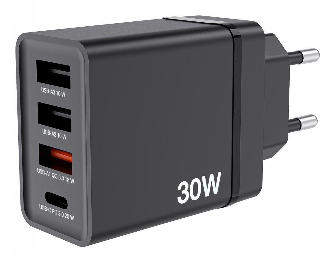 Carregador de Dispositivos Móveis VERBATIM 49700 (30 W - Sim, versão 3.0 - 20 W - Preto), miniatura 2