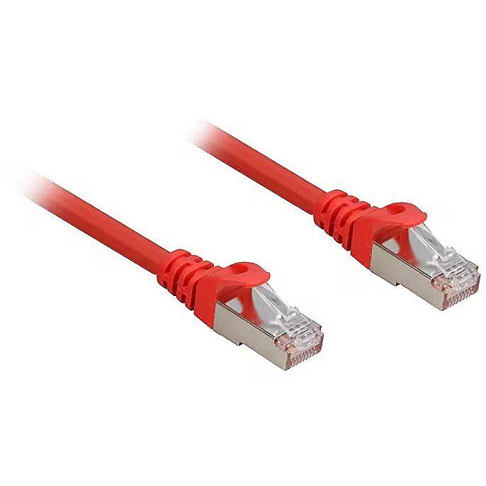 Cabo de Rede SHARKOON RJ45 Cat.6a S/FTP (2 m - Vermelho)