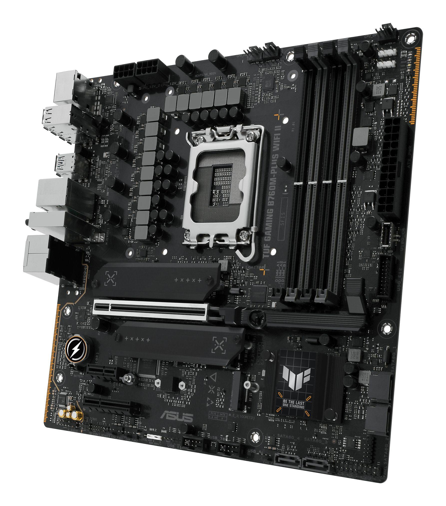 Motherboard ASUS TUF GAMING B760M-PLUS WIFI II (LGA 1700 - micro ATX - Duplo canal - Preto), miniatura 3
