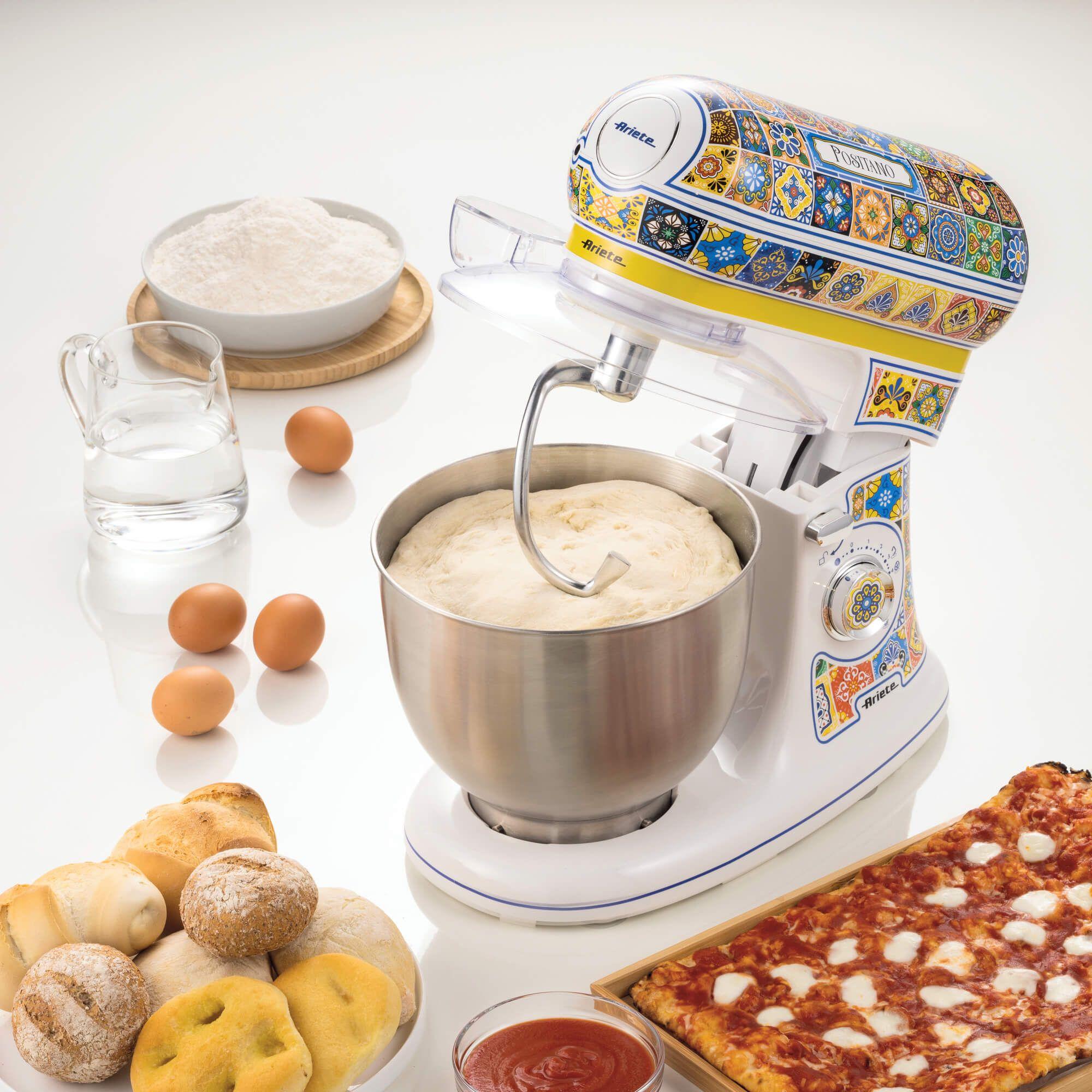 Batedeira Planetária ARIETE Positano (2400 W - 5,5 l - Altura 38,5 cm - Azul e Amarelo), miniatura 6