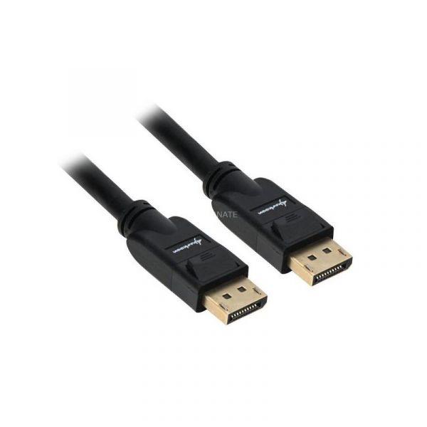 Cabo DisplayPort SHARKOON SHARK 1.3 (3 m - 2 x DisplayPort macho - 4K - Preto)