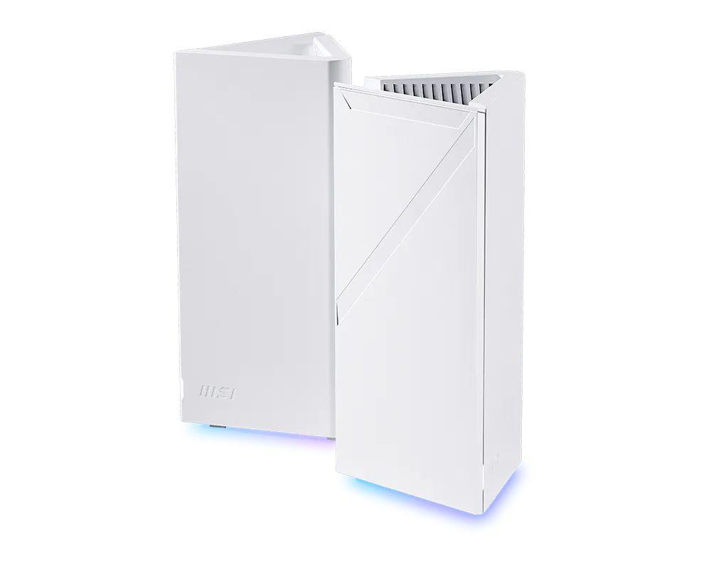Sistema Mesh MSI Roamii BE Pro MRBE110-2PK (Wi-Fi 7 - Até 11 Gbps - 2,4 GHz, 5 GHz e 6 GHz - Branco)