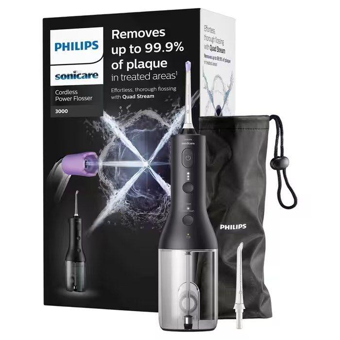Irrigador Oral Sem Fios PHILIPS Sonicare Cordless Power Flosser 3000 HX3826/33 (Preto), miniatura 4