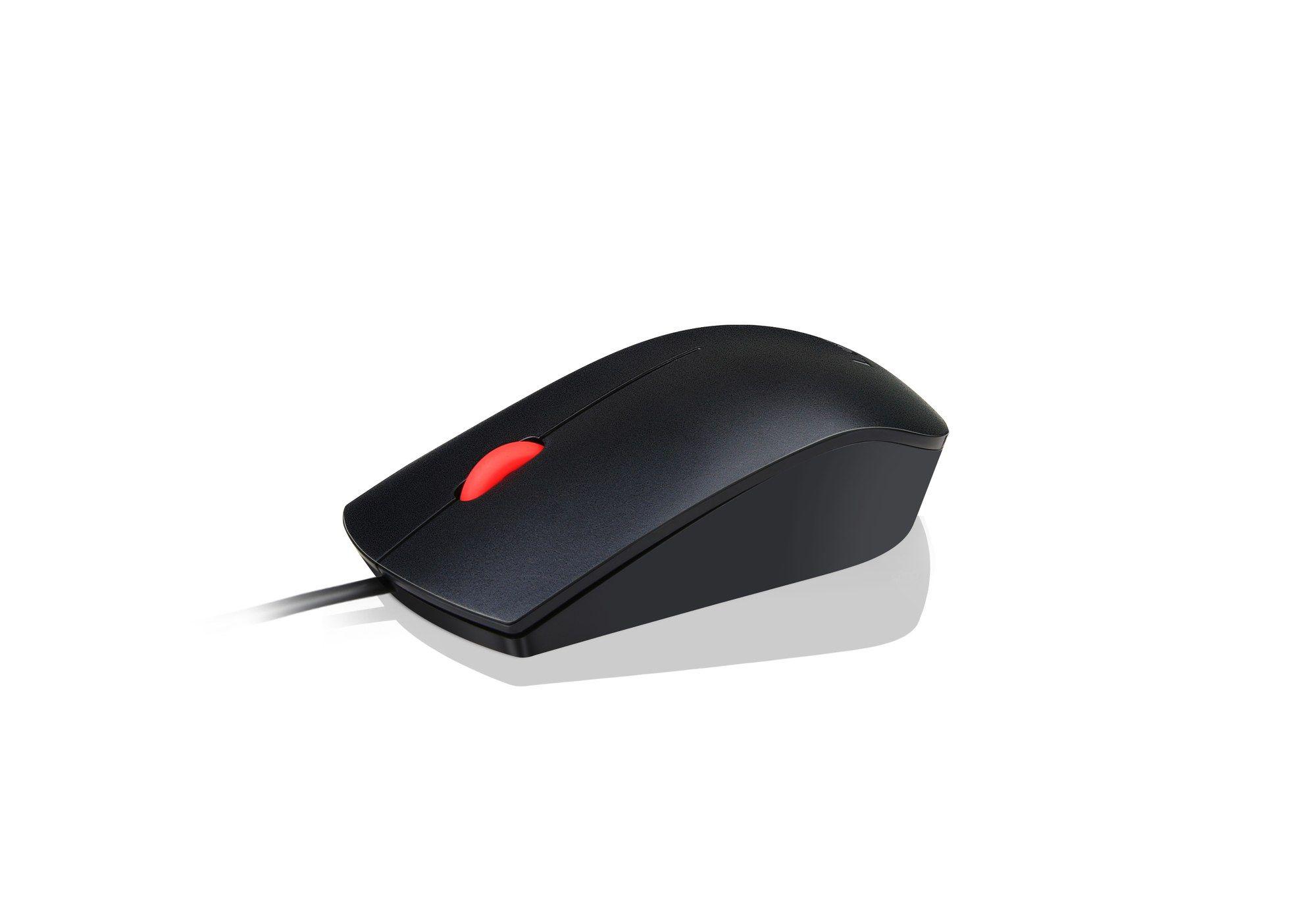 Rato LENOVO Essential Compact USB (Ambidestro - 1600 DPI - Ótico - Preto)