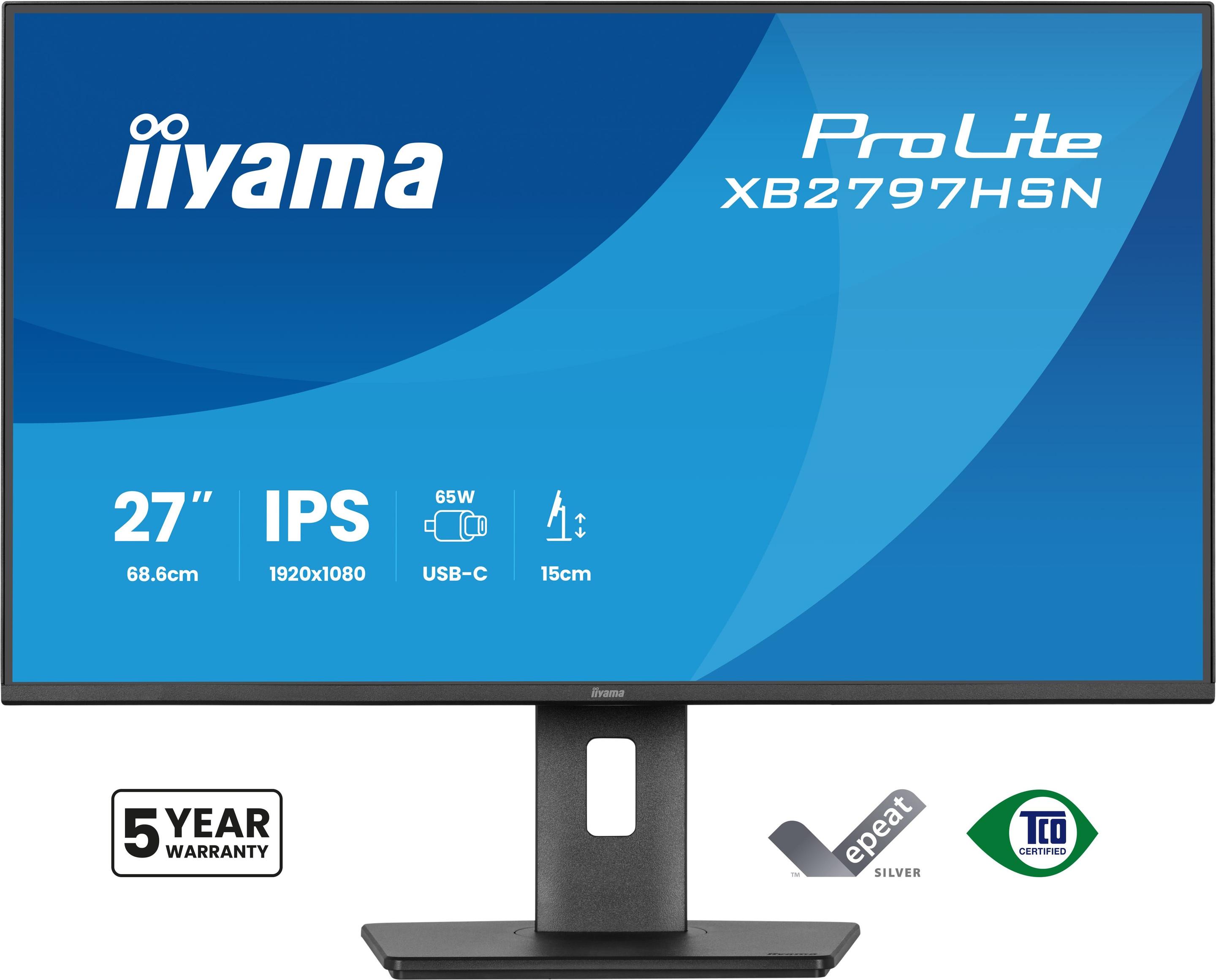 Monitor IIYAMA ProLite XB2797HSN-B1 (27" - IPS - 100 Hz - Preto) — miniatura 2