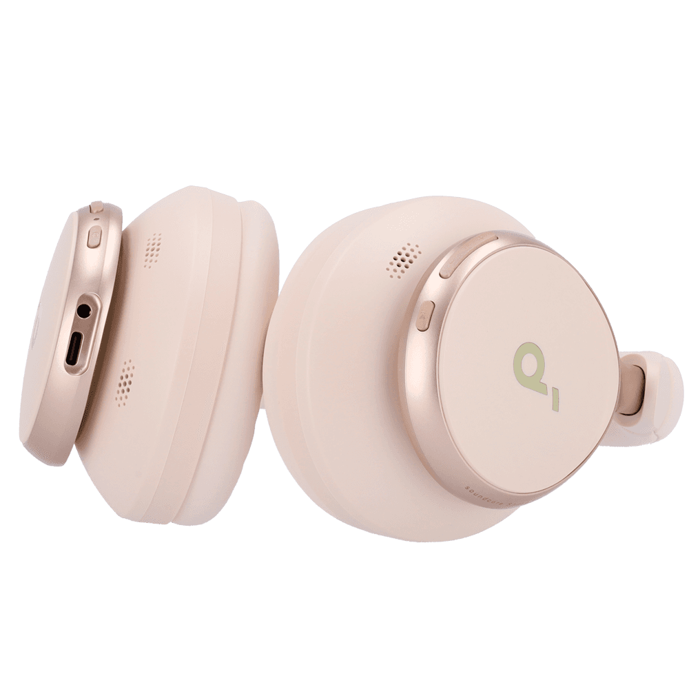 Auscultadores SOUNDCORE Space One (Binaural - Com fios e sem fios - Supra-aural - Creme), miniatura 4
