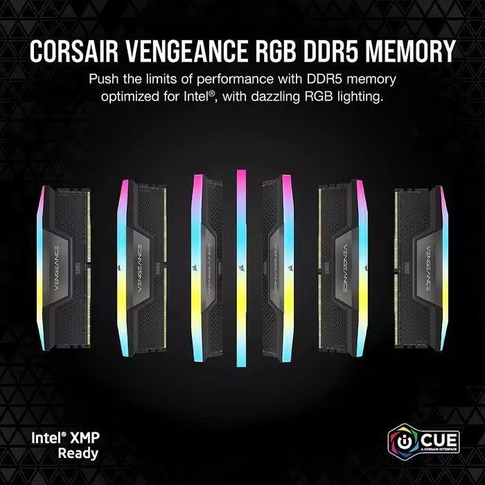 Memória RAM CORSAIR Vengeance RGB CMH8GX5M1B5200C40 (5200 MHz - 8 GB - DIMM), miniatura 3
