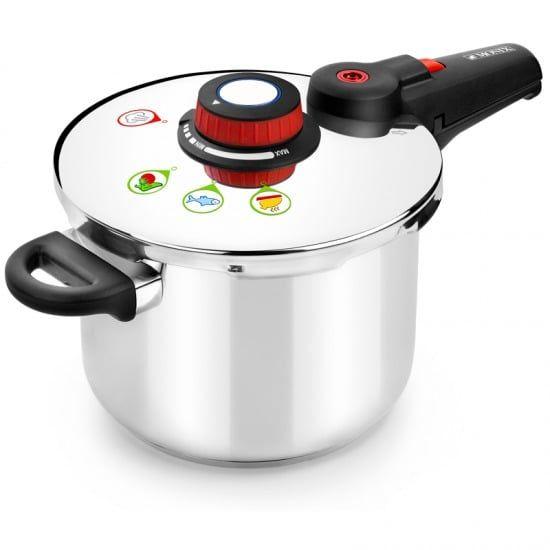 Panela de Pressão MONIX Selecta 6 L (Preto/Inox)