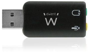 Placa de Som Externa EWENT EW3751 (USB - Windows 7 ou superior - 5.1 Canais)