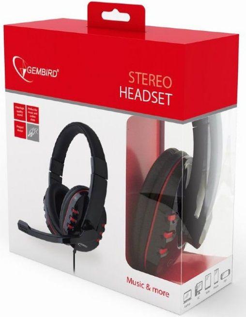 Headset Gaming GEMBIRD GHS-402 (Binaural - Com fios - Circum-aural - Preto), miniatura 3