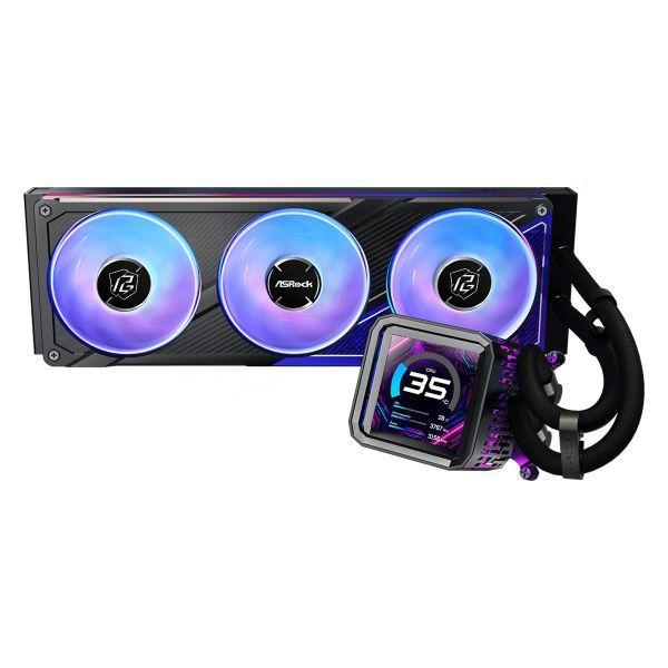 Refrigerador Líquido AIO ASROCK Phantom Gaming 360 LCD (Âmbar, Azul, Verde, Vermelho - Preto), miniatura 3