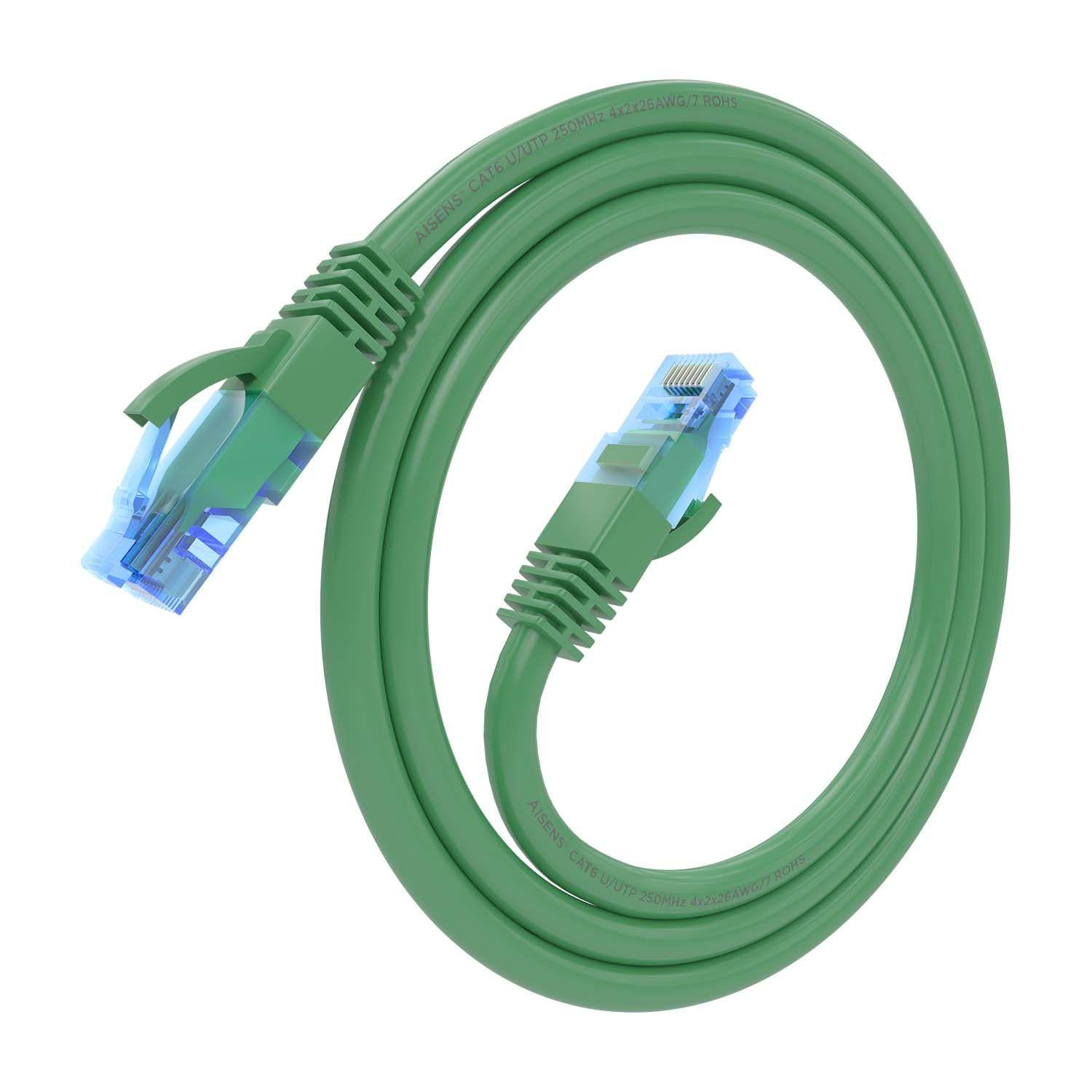 Cabo de Rede AISENS A135-0807 (0,5 m - Cat6 - RJ-45 - Verde), miniatura 2