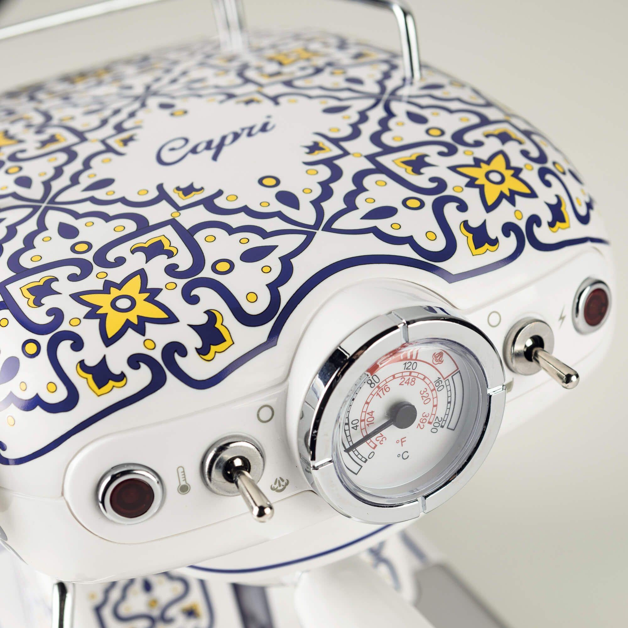 Máquina de Café Expresso Manual ARIETE 1389/1C Capri (Café moído, Doses individuais - 850 W - 15 bar - Branco e Azul-claro), miniatura 6
