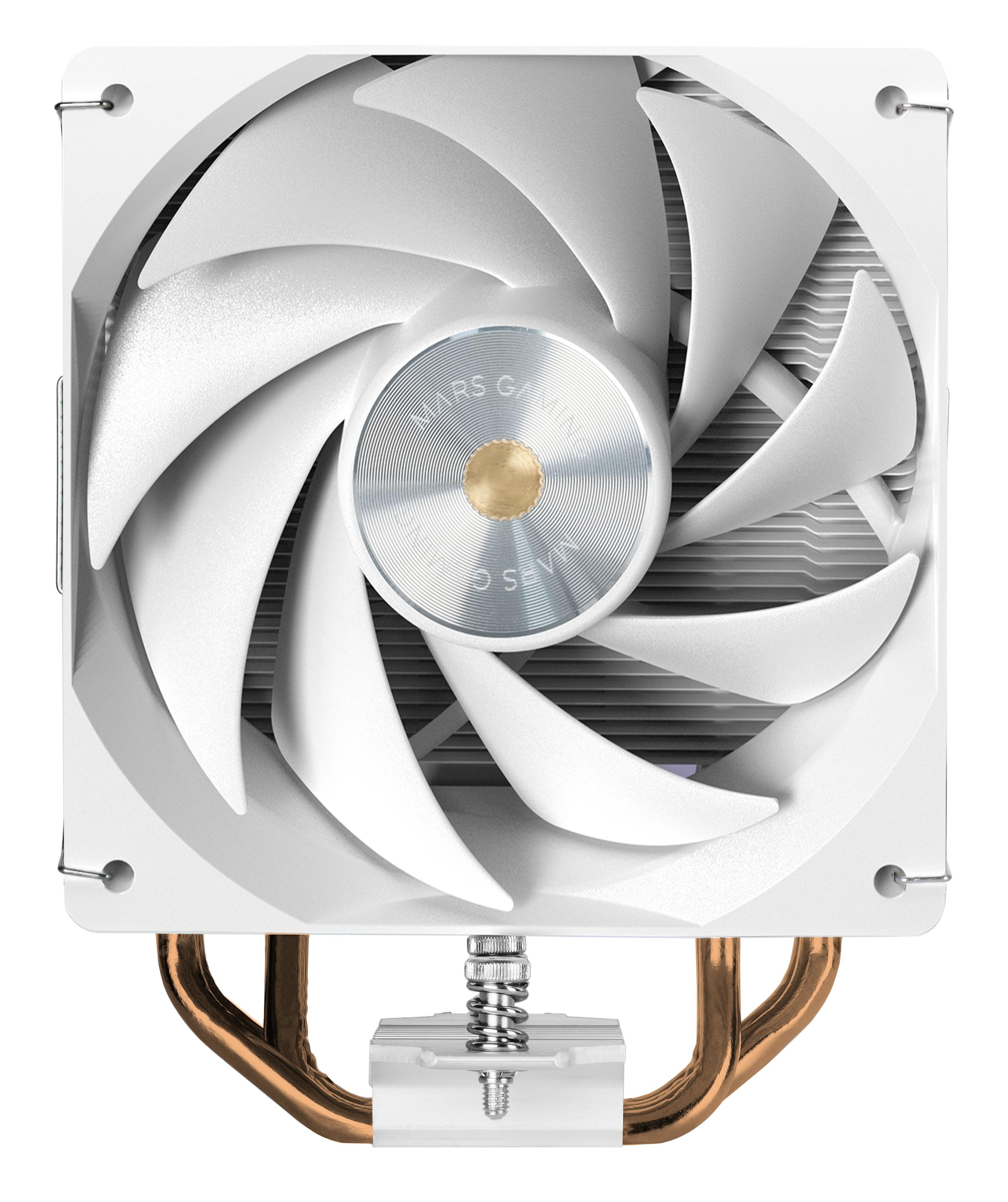 Cooler CPU MARS GAMING MCPU-X4W (12 cm - 1 ventoinha - 2000 RPM - Branco) — miniatura 2