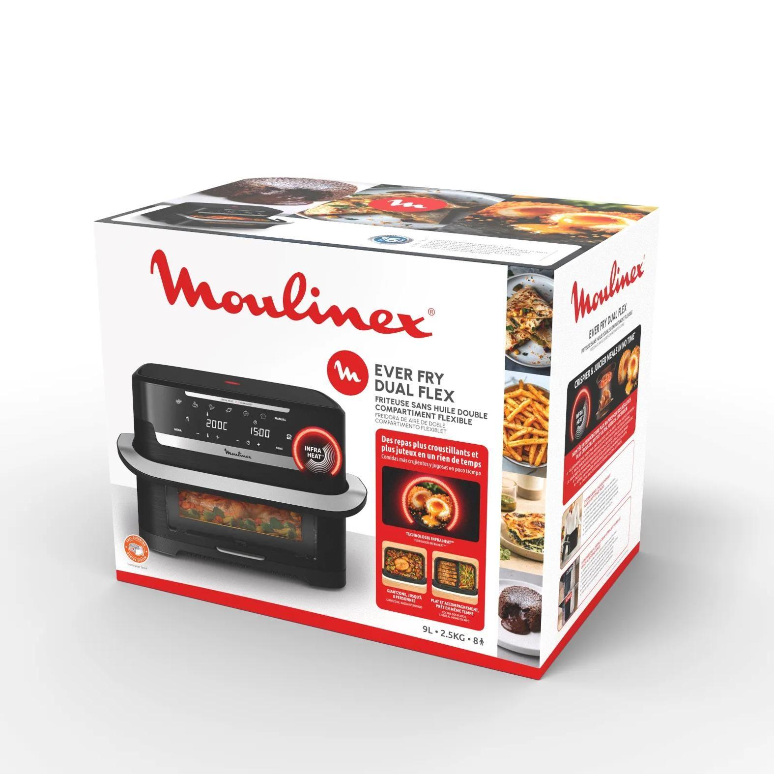 Fritadeira a Ar Independente MOULINEX EZ9278F0 (2700 W - Altura 30,7 cm - Preto)