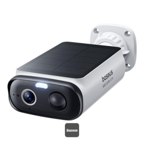 Câmara de Segurança Exterior BASEUS Security S1 Lite (2K - IP67 - Painel solar integrado - Branca)