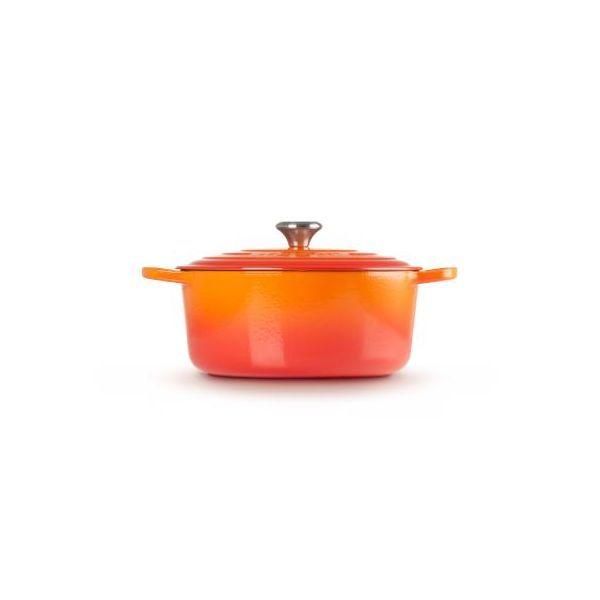 Tacho Cocotte LE CREUSET Signature (Ferro fundido - Laranja Vulcânico)