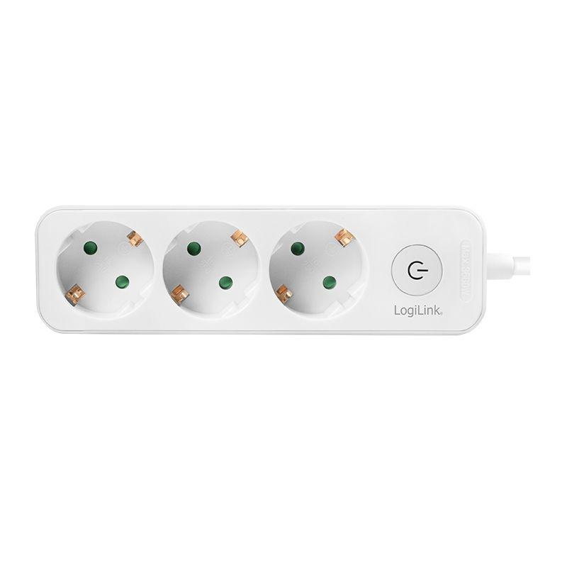 Régua de Tomadas LOGILINK LPS244 (1,5 m - Tipo F - 3 x CEE 7/3 - Branco), miniatura 2