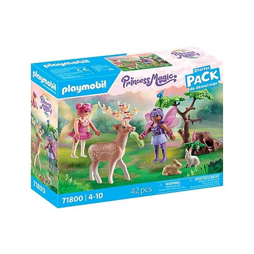 Conjunto de Figuras PLAYMOBIL 71800 Fadas e Animais da Floresta (4 anos - Multicor)