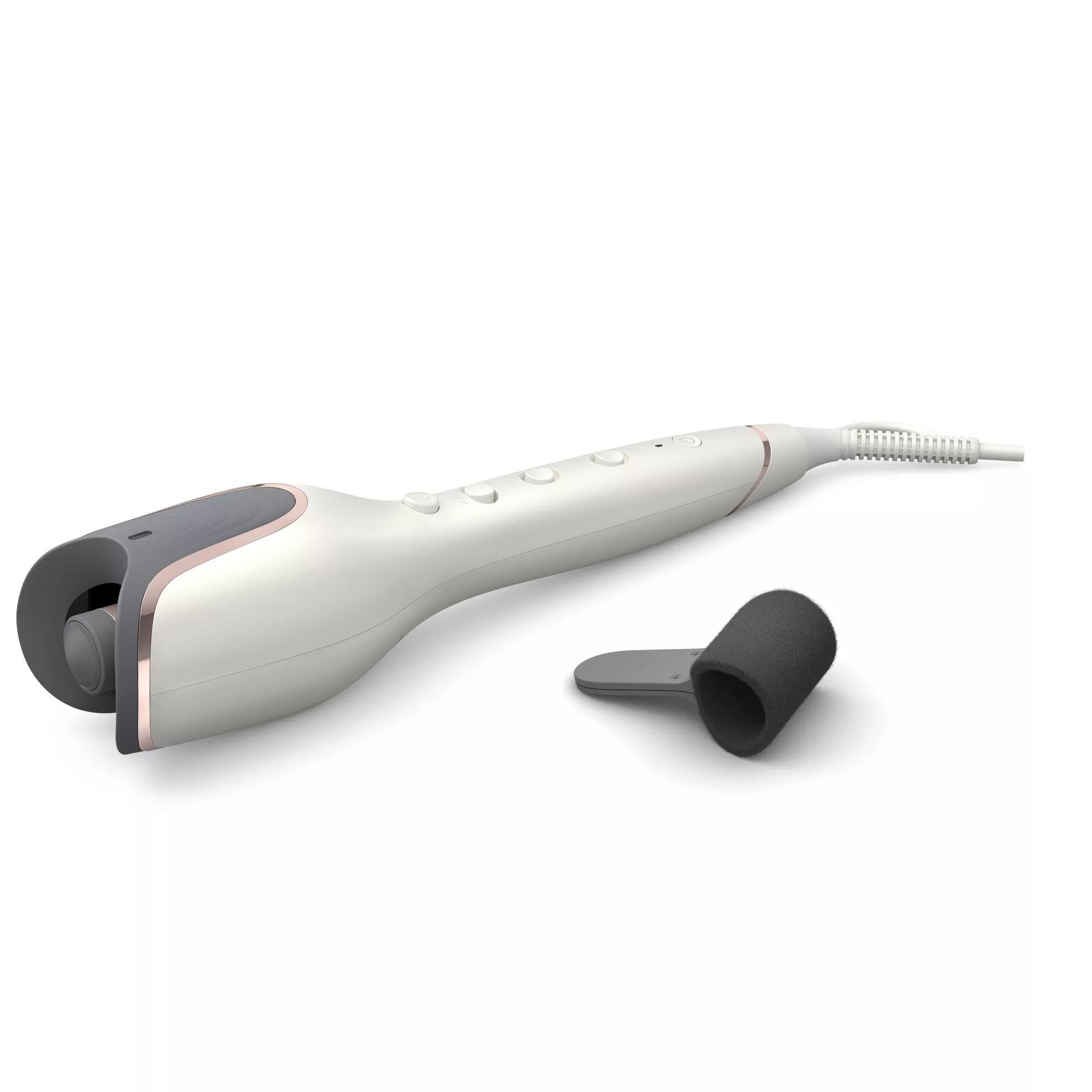Modelador de Caracóis Automático PHILIPS StyleCare Prestige BHB878/00 (Keratin Ceramic - Branco)