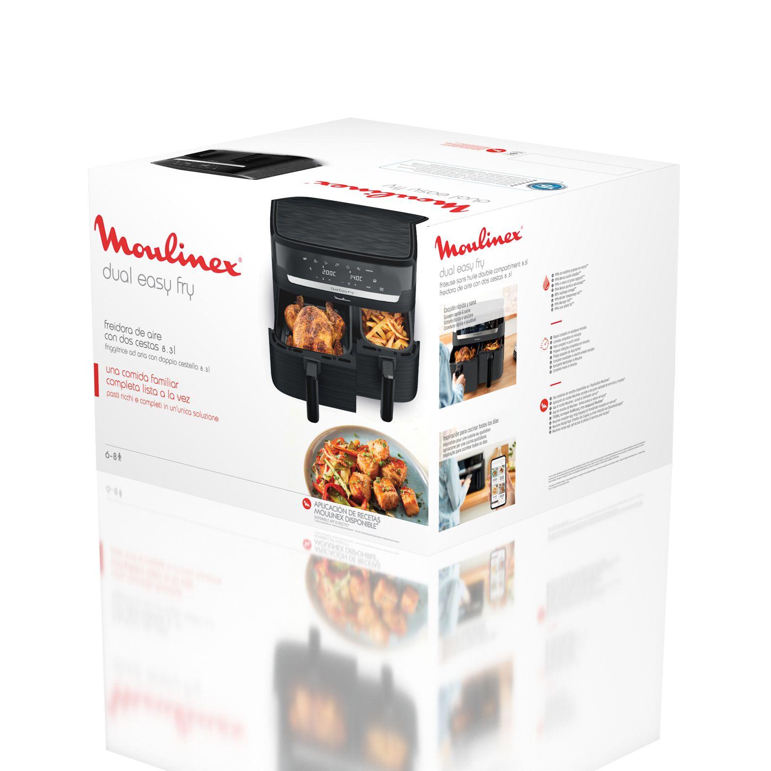 Fritadeira a Ar MOULINEX EZ901N20 Independente (2450 W - Toque - Preto e Cinzento), miniatura 3
