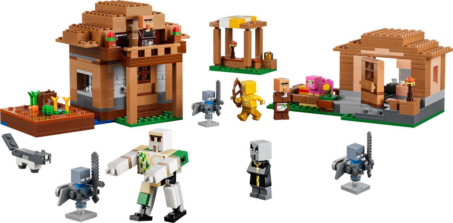 LEGO 21596 Minecraft Ataque à Aldeia do Evocador (9+ anos - 607 peças)