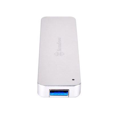 Caixa Externa para SSD M.2 SILVERSTONE SST-MS09S (M.2 - USB 3.1 Gen 2 - Prateado) — miniatura 2