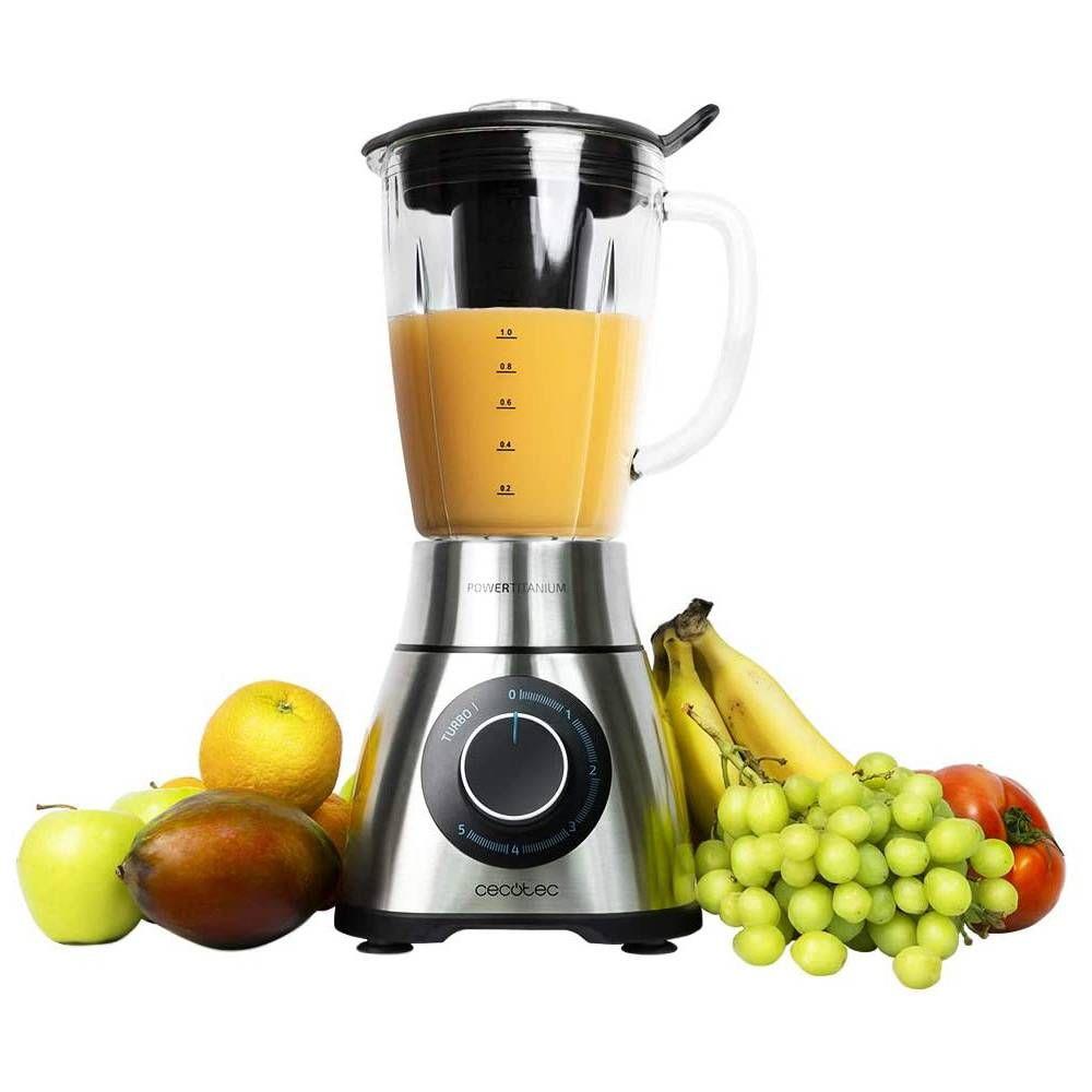 Liquidificadora CECOTEC Power Black Titanium 1300 PerfectMix (Liquidificador - 1300 W - 22000 RPM - Preto e Titânio) — miniatura 2