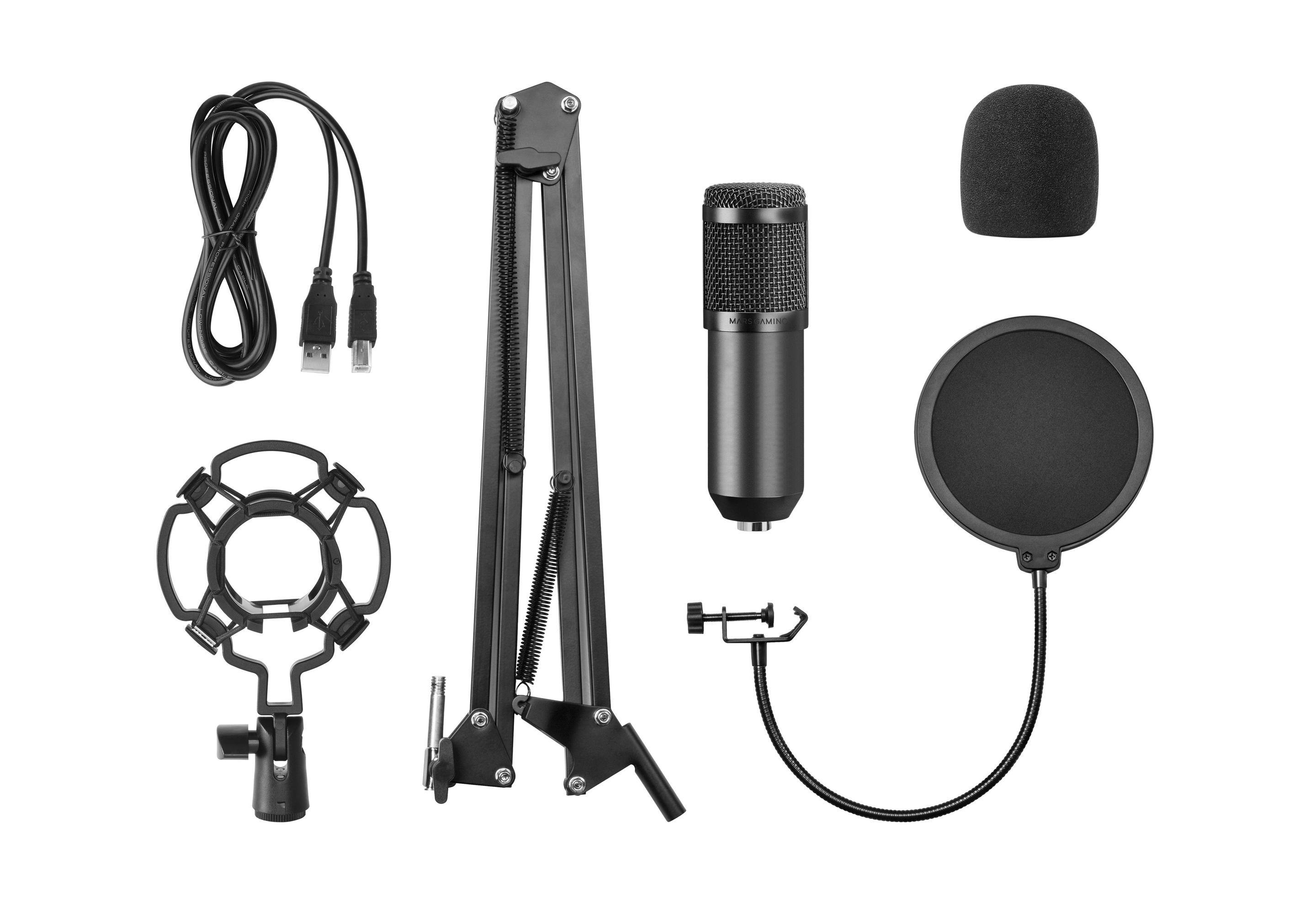 Microfone de Estúdio MARS GAMING MMICPRO (Preto) — miniatura 12