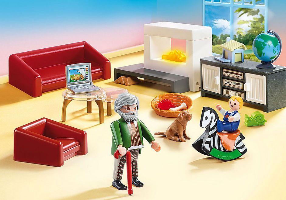 Conjunto de Sala de Estar PLAYMOBIL 70207 (Casa de bonecas - 4 anos - Multicor)