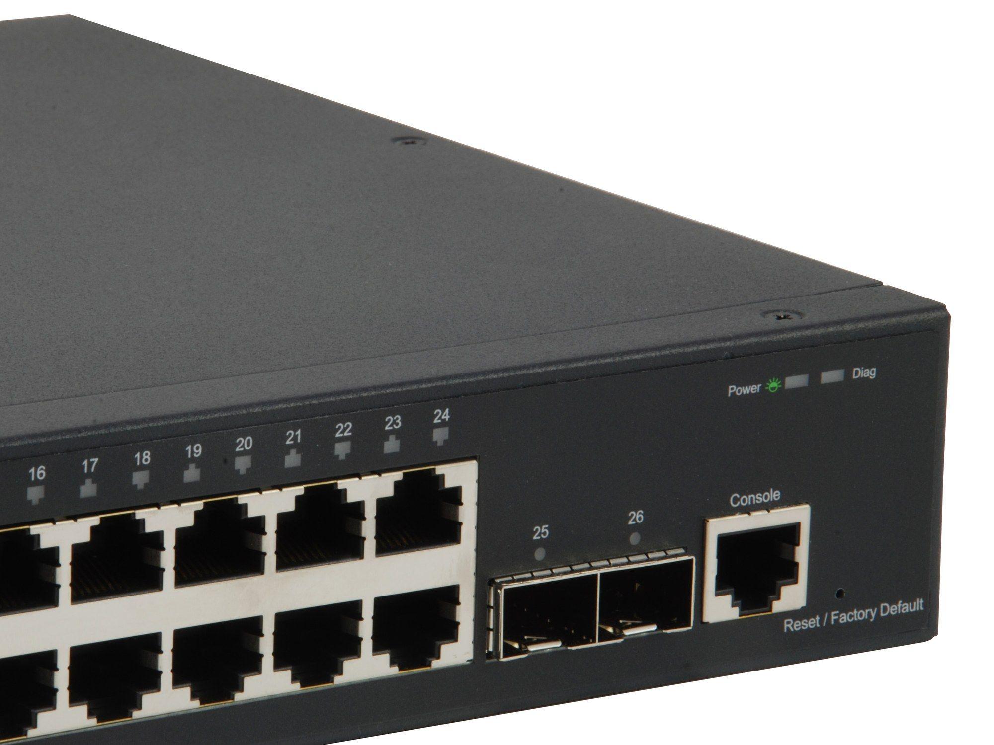 Switch LEVELONE GTL-2661 (Gigabit Ethernet - 12 MB - 88 Gbit/s - Preto), miniatura 4