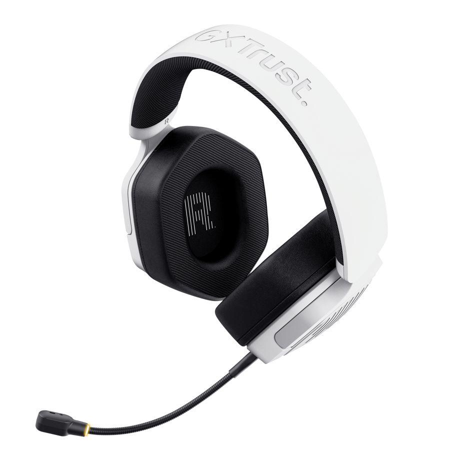 Headset Gaming TRUST GAMING GXT 493PS Carus (Binaural - Com fios e sem fios - Circum-aural - Branco), miniatura 3