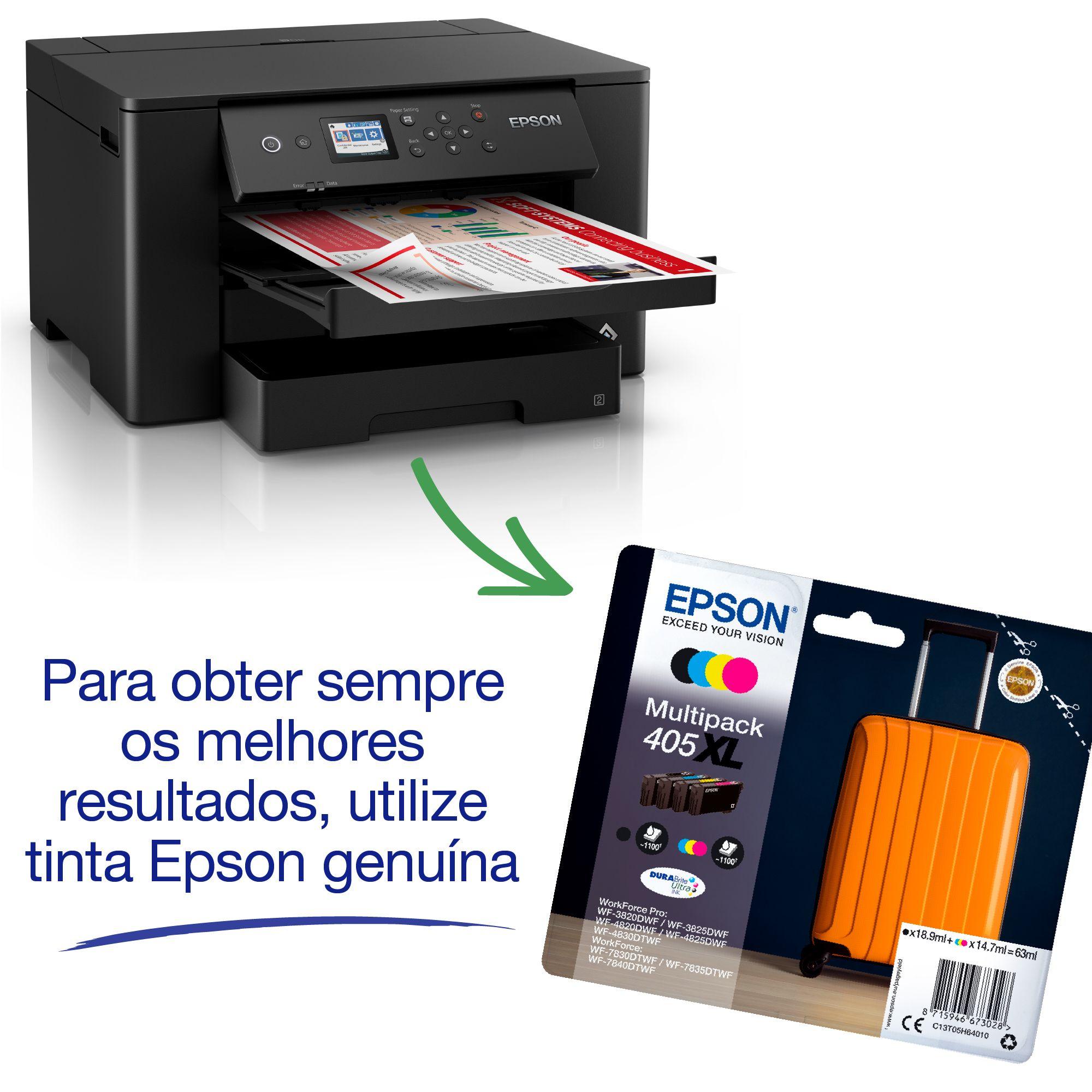 Impressora Jato de Tinta EPSON WorkForce WF-7310DTW (A3 - 250 folhas - AC - Preto) — miniatura 7