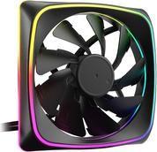 Ventoinha para Caixa de Computador SHARKOON SHARK Lights RGB PWM (RGB endereçável - Preto)