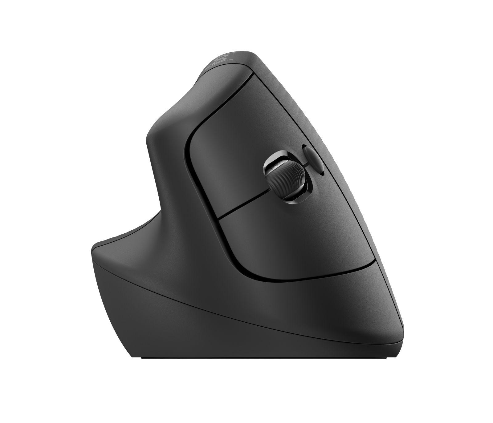 Rato LOGITECH Lift for Business (Mão esquerda - 4000 DPI - Ótico - Grafite)