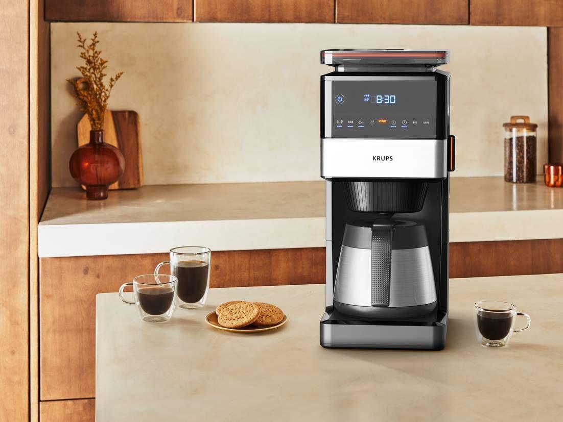 Máquina de Café de Filtro KRUPS Grind Aroma XL KT842810 (Grãos de café - 1000 W - 1,25 l - Preto e Aço Inoxidável), miniatura 3