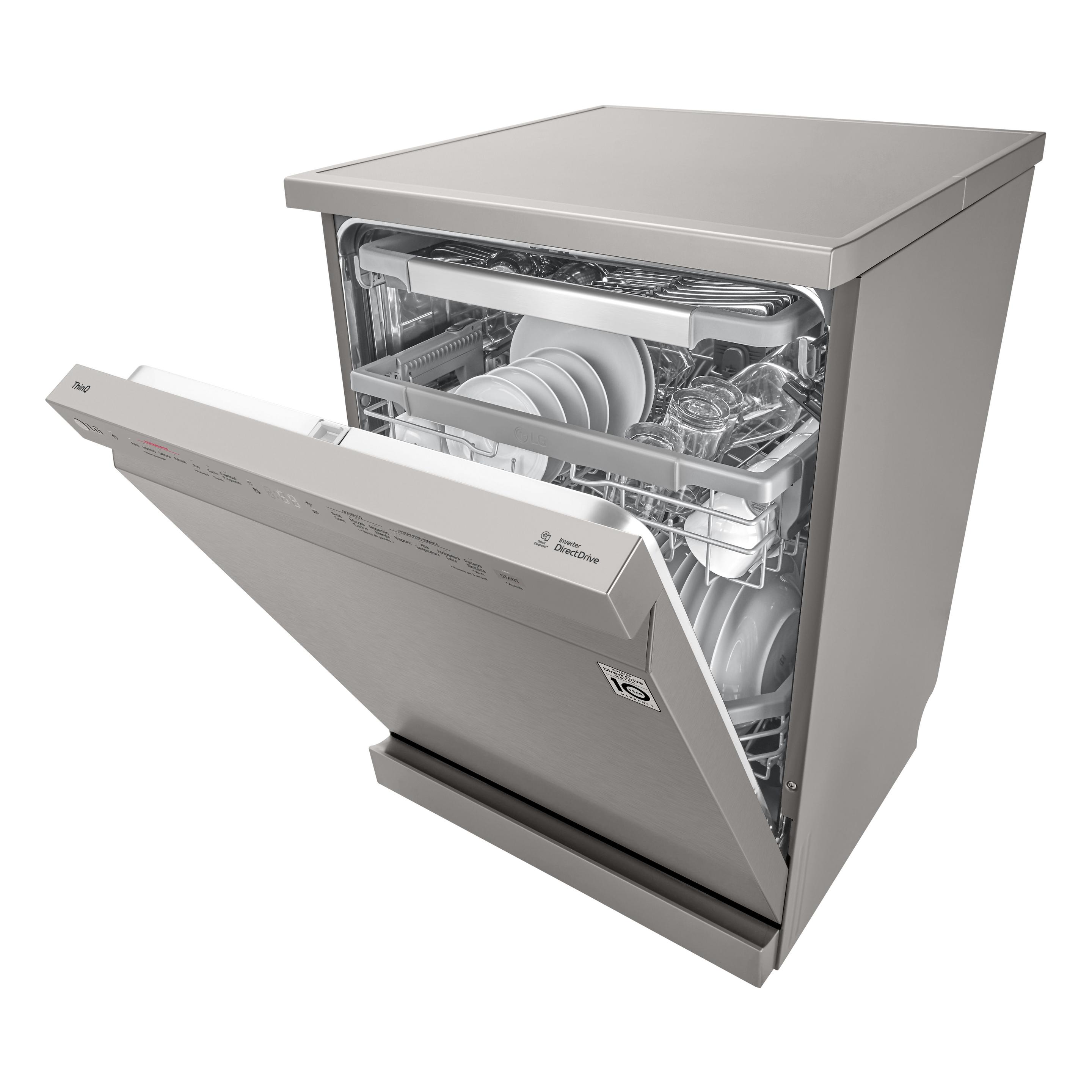 Máquina de Lavar Loiça Independente LG DF365FPS (14 talheres - B - 9,5 l - Prateado), miniatura 4