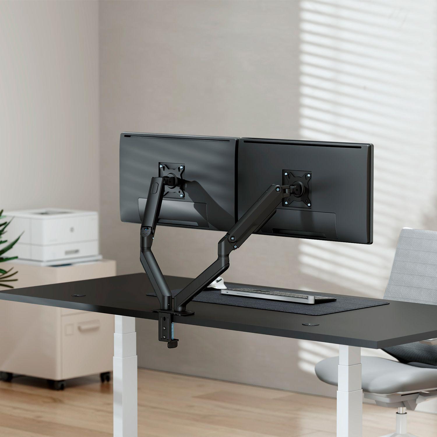 Suporte de Secretária para 2 Monitores/TV AISENS DT32TSR-451 (17-32" - 2x 9 kg - Preto), miniatura 5